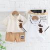 Boys' 2023 Summer Polo Two-Piece Suit – Stylish Short-Sleeved Sportswear