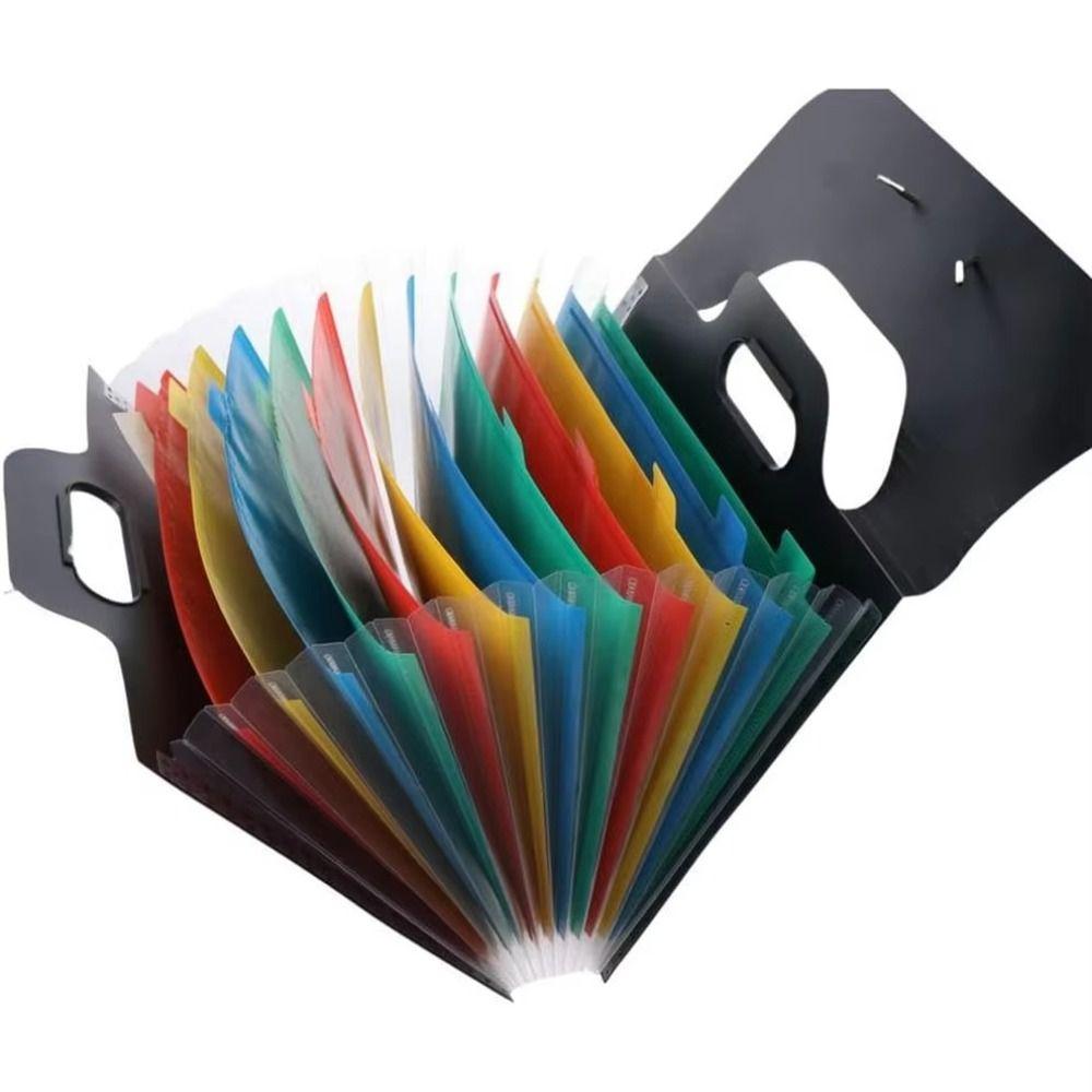 Buckle Closure Accordion Folder 13 Pocket Document Organizers Document Storage