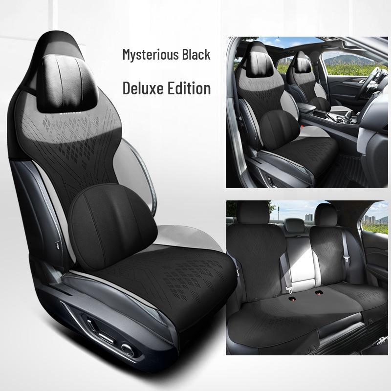 Lynk&Co 03 All-Season Ventilated Suede Seat Cushion - Custom Half-Wrap Design