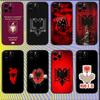 Смешной чехол для телефона с флагом Албании для iPhone 17 16 15 14 13 12 11 Pro Max Mini SE 7 8 Plus 17E Air Ударопрочный мягкий чехол