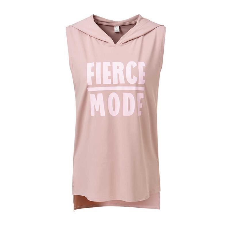 Женский быстросохнущий спортивный жилет без рукавов с капюшоном для бега и йоги