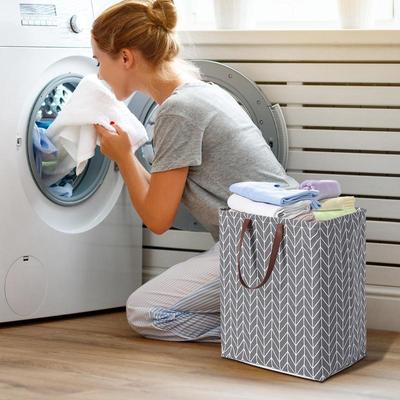 Тканевая корзина для белья Корзины для хранения Корзина для одежды Корзина для белья Водонепроницаемая Складная корзина с ручками Грязная