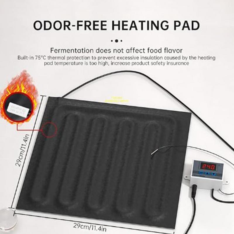 Ящик для подогрева хлеба с контролем температуры, пакет для расстойки, оборудование для ферментации с автоотключением для выпечки хлеба, йогурта, натто