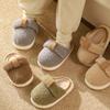 Children's Slippers Autumn and Winter Imitation Cashmere Boys and Girls Home Non-slip Four Seasons Older Children's Floor Cotton Slippers