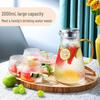 Fuguang Hammered Glass Water Pitcher with Handle