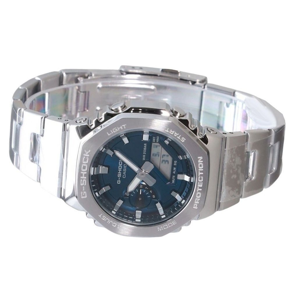 Casio G-Shock G-Steel Аналоговые Цифровые Синие Циферблаты Кварцевые GM-2110D-2B 200M Мужские Часы
