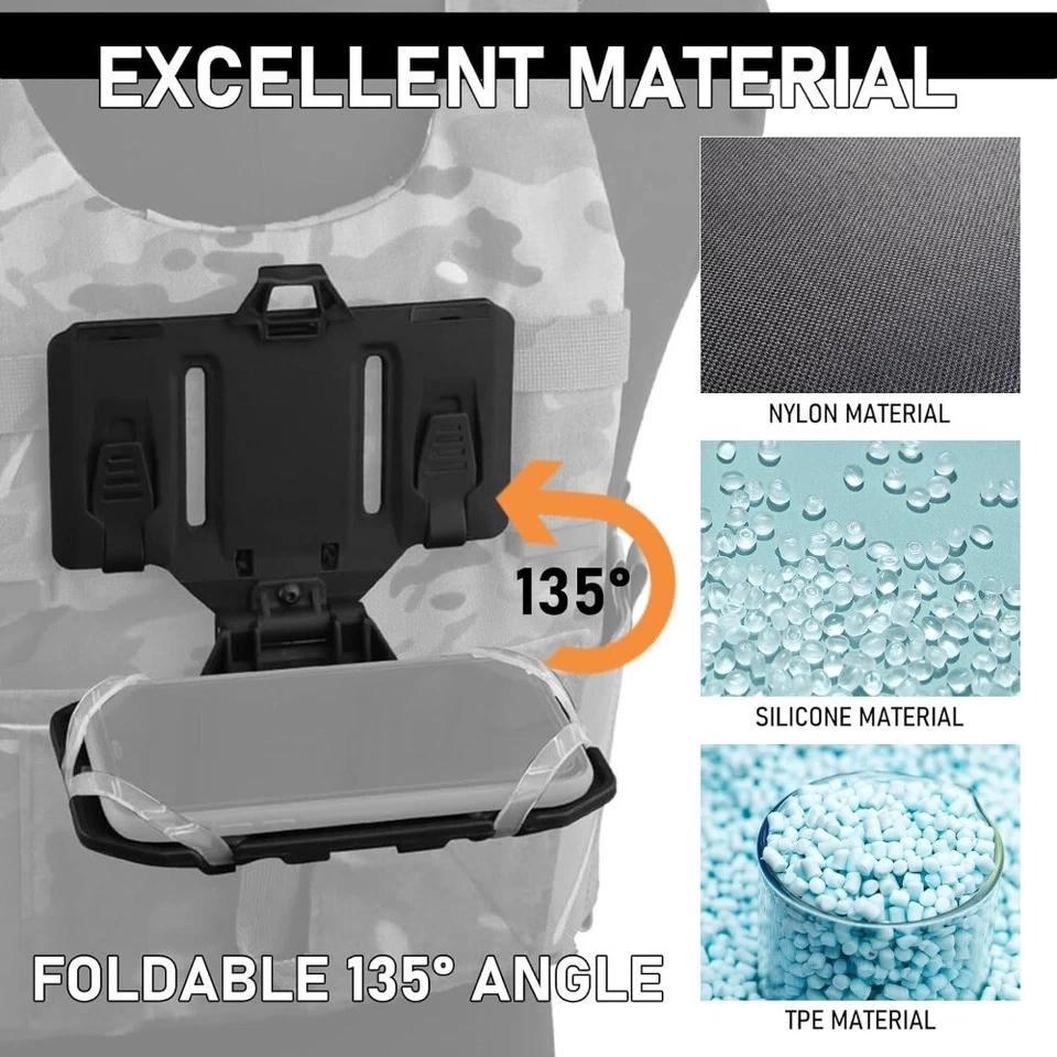 NEW Tactical MOLLE Folded Navigation Board Mobile Phones Navigator Holder Vest Chest Bag Admin Panel Hunting Vest Accessories