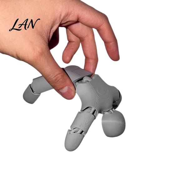 Handheld Fidget Tool 3D Printed Articulated Figure, Movable Joints Figurine, Compact Decompression Toy Flexible Robot Figurine for Kids Adults, Stress