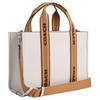 Coach Сумка-тоут Smith 34 с логотипом, из гладкой кожи с фактурой «pebble», женская, серебристо-розовая, многоцветная, CU997-SVCAH