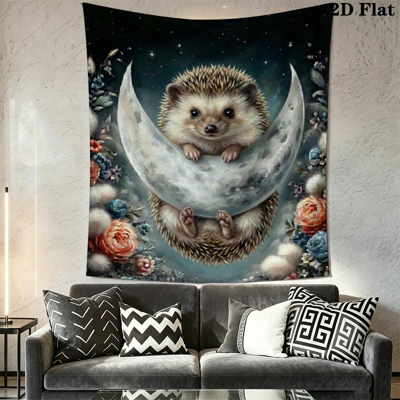 cute animal Wall Tapestry Aesthetic Wall Hanging Printed Fabric Blanket Decorative Tapestries for Bedroom Living Room Home Decor