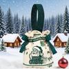 Рождественский холщовый мешок на кулиске, рождественский мешок для упаковки конфет и подарков, мультяшная сумочка для Apple DIY, год, Рождество, товары для домашней вечеринки