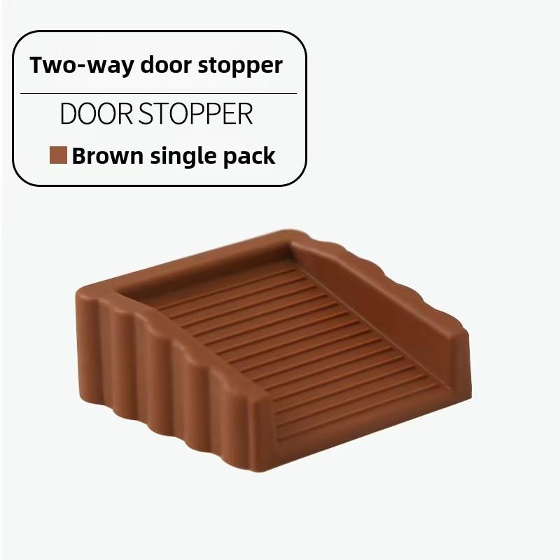 Creative Windproof Door Stopper, Plastic Matte Surface Wedge, Safety Door Blocker, Anti-Collision Door Stopper 4 Colors Available