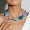 Винтажный дизайн преувеличенное акриловое ожерелье для женщин модные ожерелья-цепочки на ключицу GZW