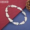 925 Sterling Silver Slippers Chain Bracelets Fashionable Wedding Jewelry