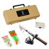 DOD Fishing Box with Rod Set and Easy To Spinning (Standard) Case, Sabiki, Embankment, Compact, Use, Reel, FG1-149-TN