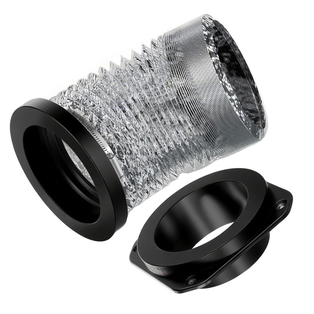 Магнитный комплект для соединения вентиляционного отверстия сушилки Гофрированный шланг из алюминиевой фольги Хомут из нержавеющей стали Герметичный соединитель вентиляционного отверстия сушилки