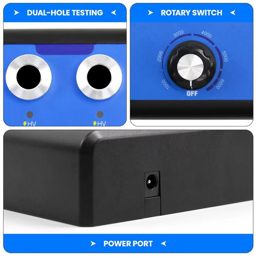 Тестер свечей зажигания автомобиля 0-6000 об/мин рабочая частота два 12 В автомобильный двигатель катушки отверстия тестер зажигания инструмент тестер искры диагностический P0L7