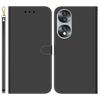Для Honor 70 5G Зеркальная поверхность PU кожаный кошелек телефон чехол подставка откидная крышка с ремешком
