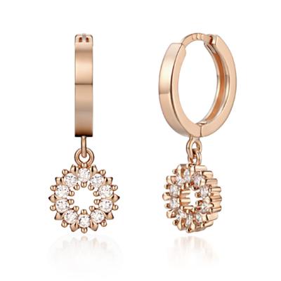 Серьги-гвоздики 14 карат от ELLE Jewelry (Золотая булавка) ELGPEE006