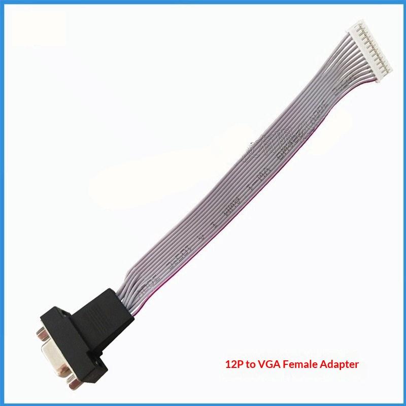 Односторонний сигнальный кабель12P PH2.0Поворотный VGA-разъем Папа Встроенный VGA-адаптер на головку Адаптер сигнала для монитора
