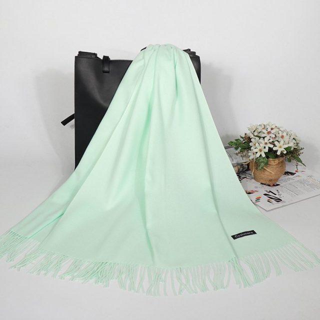 2021 Элитный брендовый шарф, женский кашемировый шарф, зимний женский шерстяной шарф, женский платок, шаль Femme, пашмина, женское однотонное пончо Lic