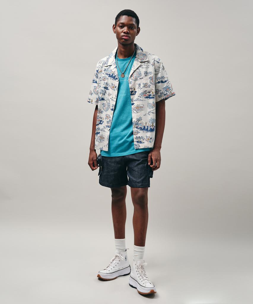 MAYOL Aloha Graphic Short Sleeve Shirt_White