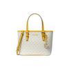 Mk Jet Set Monogram Винтажная Сумка-тоут Сумка для покупок Через плечо Сумка на плечо из покрытого холста Мини Женская сумка-тоут 35T9GTVTOB-JSMN-YLW-MLT