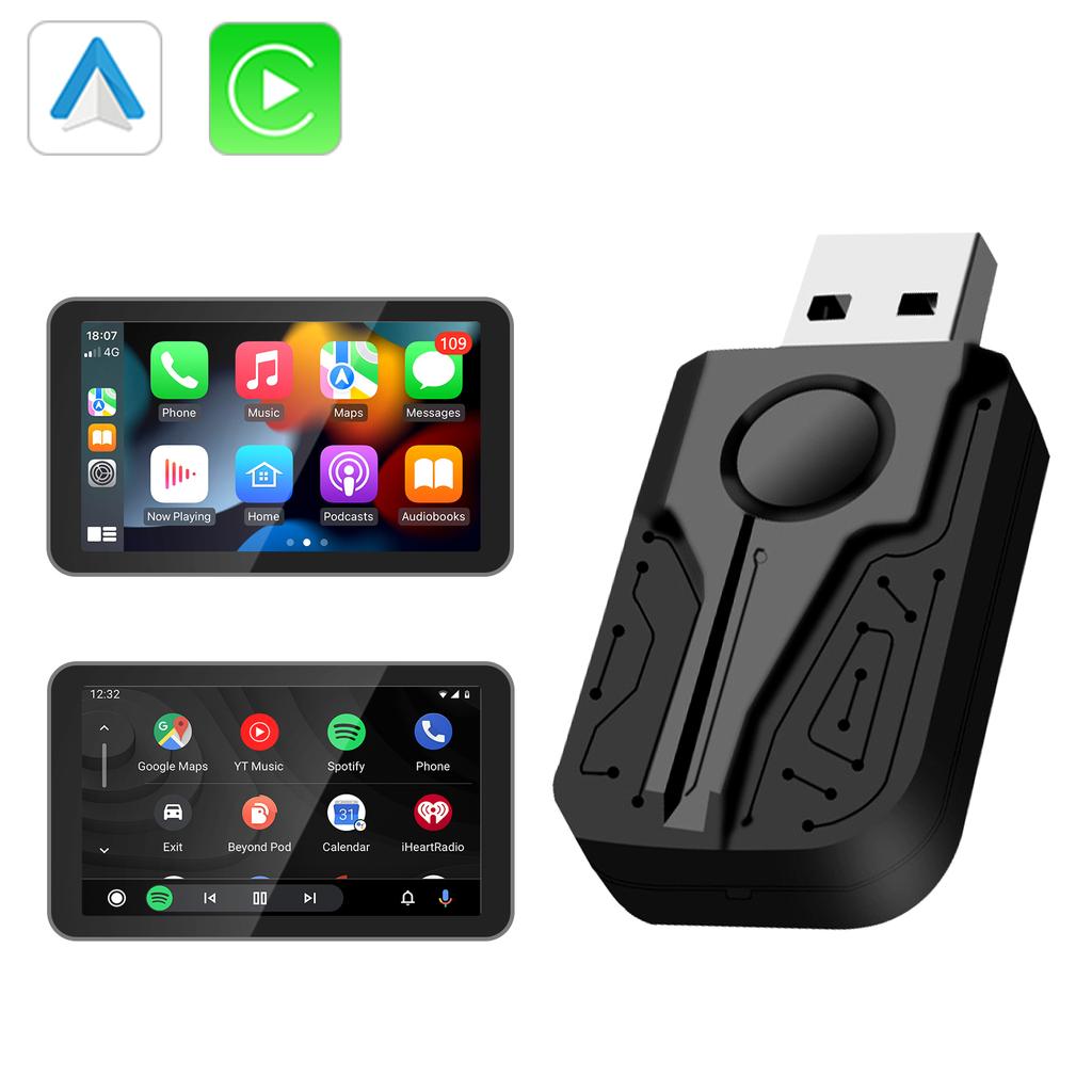 2 в 1 НОВЫЙ беспроводной CarPlay Android Auto беспроводной адаптер Smart Mini AI Box Plug And Play WiFi быстрое подключение универсальный для Nissan