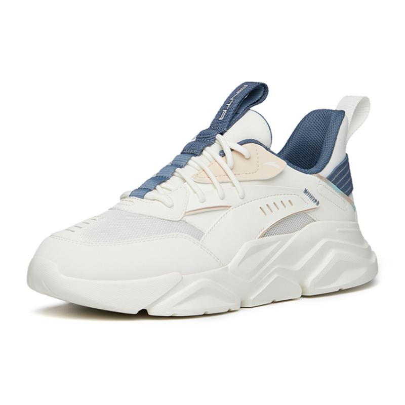 Anta Спортивные повседневные кроссовки Life Collection, амортизирующие, нескользящие и износостойкие, низкие, сине-белые, 912228820-11