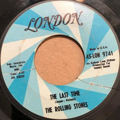 7-дюймовая пластинка ROLLING STONES - The Last Time 45LON9741 London Records 1965 США Рок Б/У