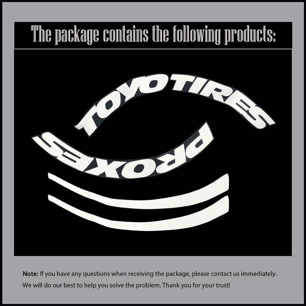 TOYO TIRES PROXES Универсальная 3D Водонепроницаемая Наклейка на Шину Автомобиля Колесо Автомобиля Резиновые Слитные Буквы Наклейки Аксессуары