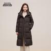 XueZhongFei Women's Mid-Length Hooded Thickened Down Jacket