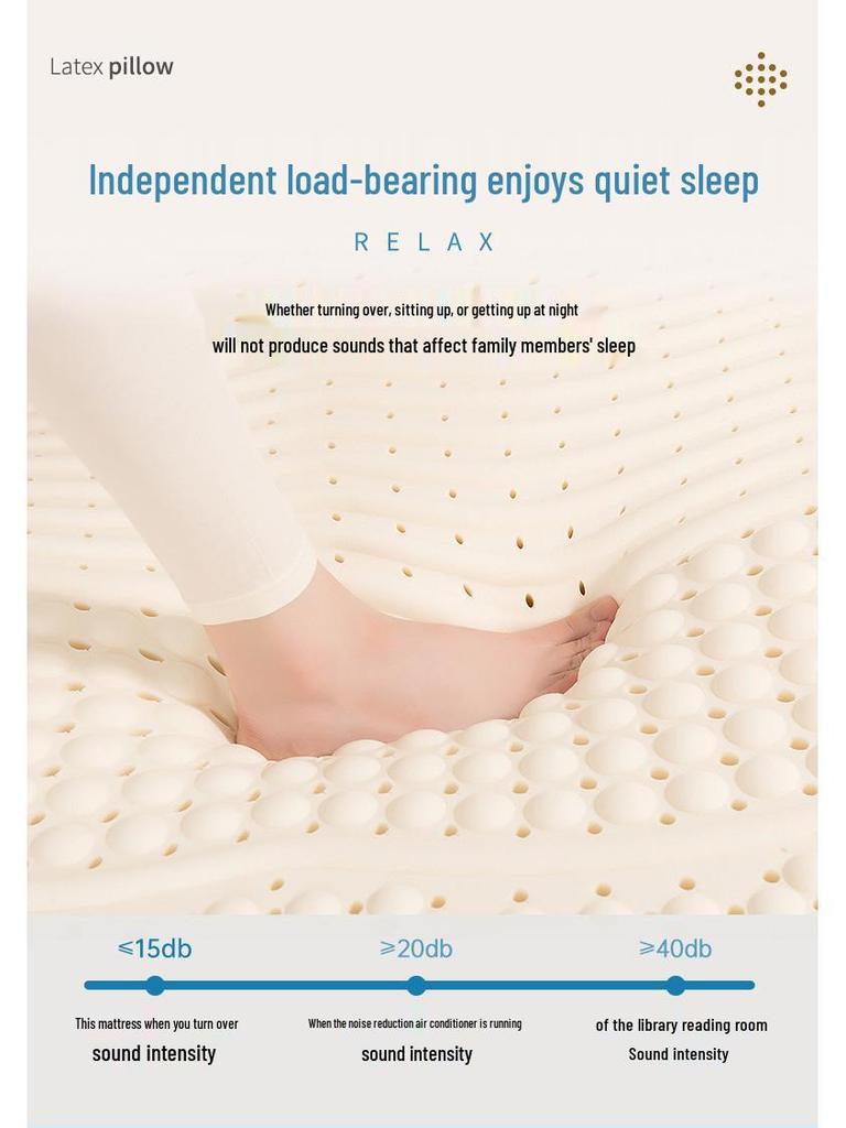 Массажный матрас из натурального латекса - Всесезонный, цельный резиновый дизайн для дома или общежития