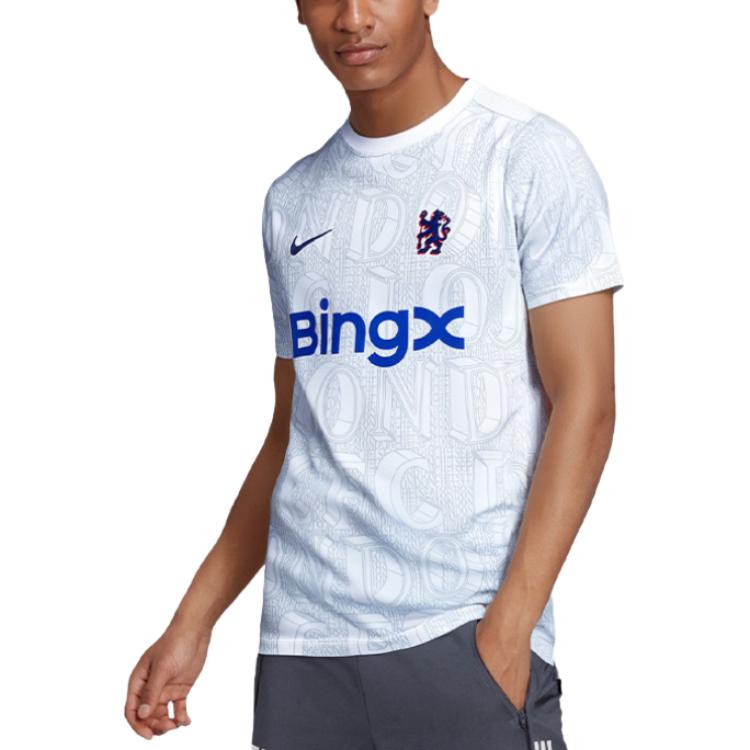 Nike Футбольная академия Челси Pro Мужская футболка Nike Dri FIT для предматчевых тренировок HJ7139-101
