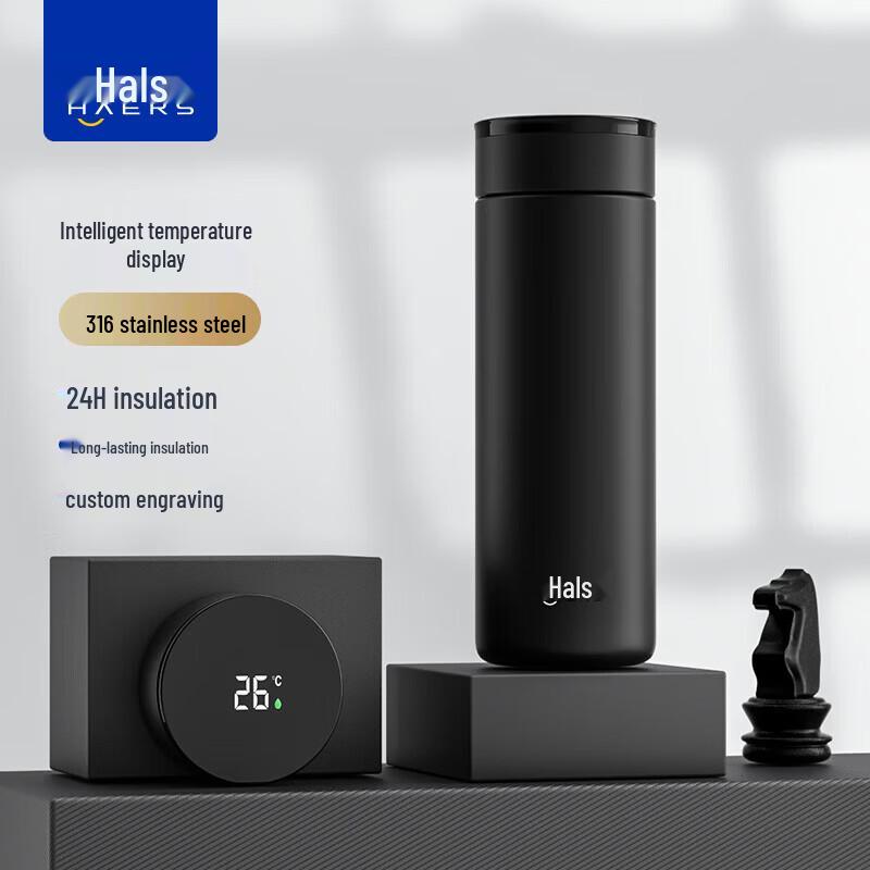 HAERS 316SS Умная термобутылка с дисплеем температуры