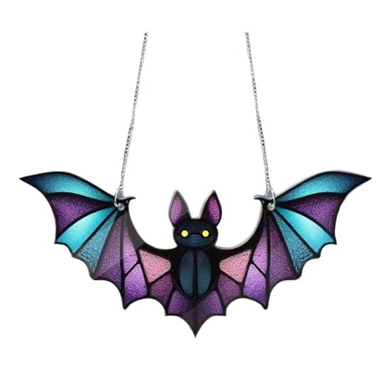 Halloween Bat Acrylic Window Hanging Gothic Bat Hanging Ornament Bat Hanger Pendant Spooky Bat Decor Home Car Ornament