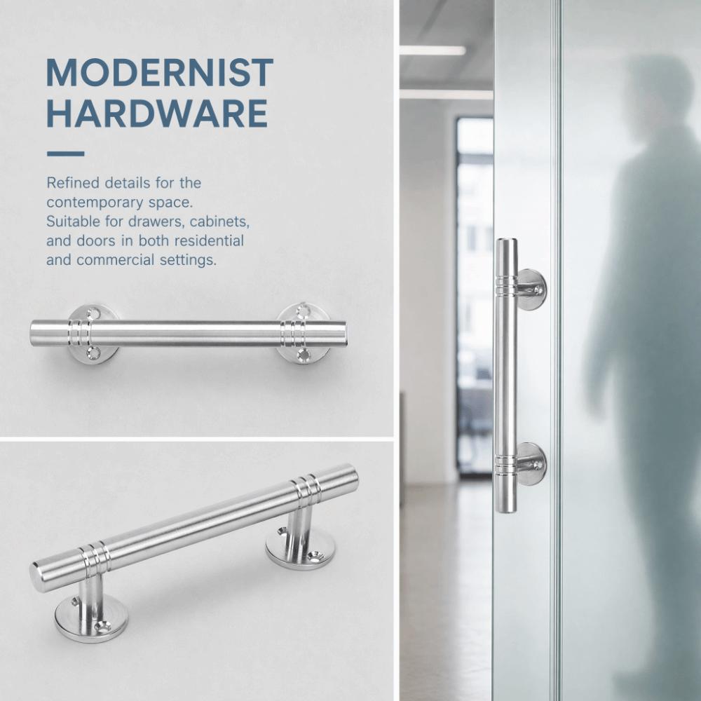 Heavy Cabinet Door Handle Silver Furniture Handle Solid Drawer Handle  Bathroom