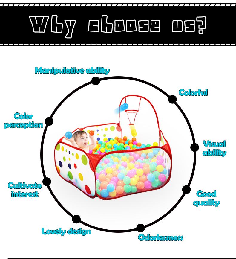 1.5M/1.2M/0.9M Манеж для детей, младенцев, бассейн с шариками с корзиной, игровая палатка, яма с океанскими шариками, портативные игрушки для помещений, для девочек