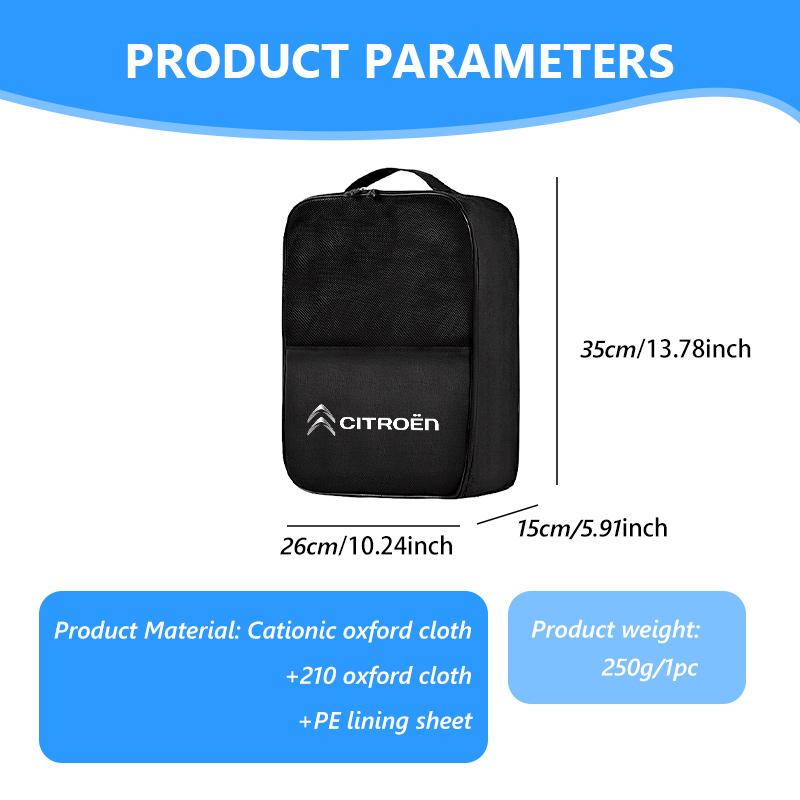 KDXF2 Dustproof Oxford Folding Shoes Storage Bag Travel Organizer Pouch For Citroen Jumper Celysee Cactus Picasso Aircross Saxo Grand