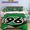 3pcs Duvet Cover Set (1*Duvet Cover + 2*Pillowcase, Without Core), Hannover 96 Football Print Bedding Set, Bedroom Decor, All‑Season, Birthday Gift