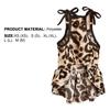 Юбка на подтяжках Двухслойная Рюши по краю Леопардовый принт Летняя Одежда для Китти Наряды для Собак для Улицы