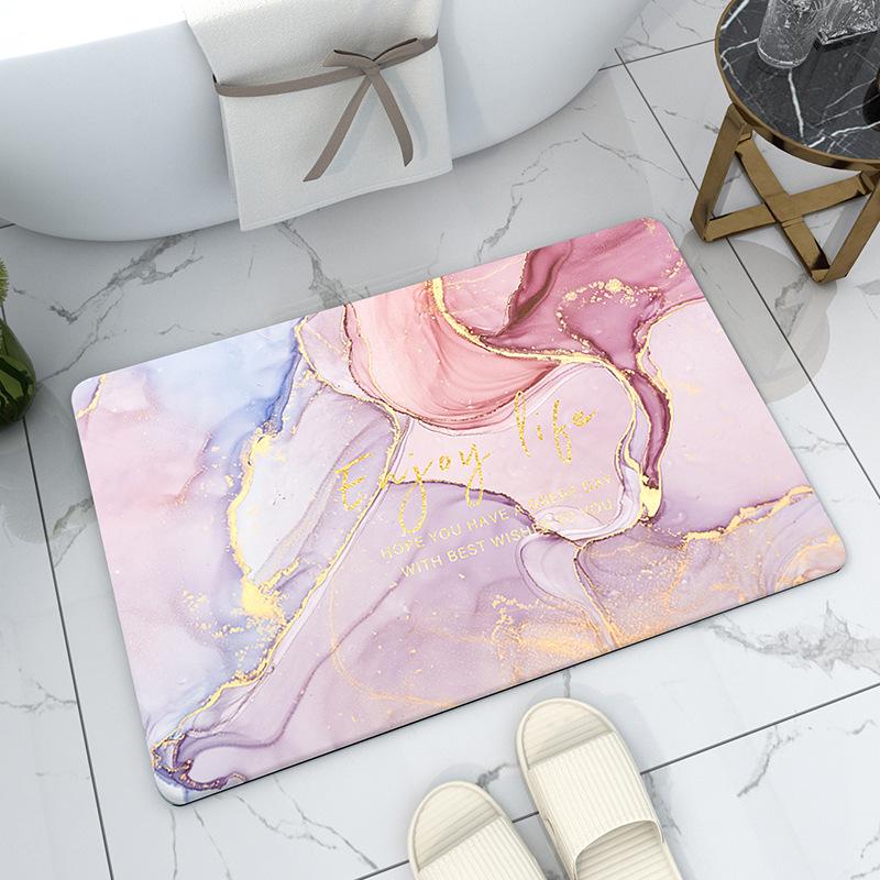 Коврик для ванной комнаты с эффектом абсорбции и диатомита, быстросохнущий, противоскользящий