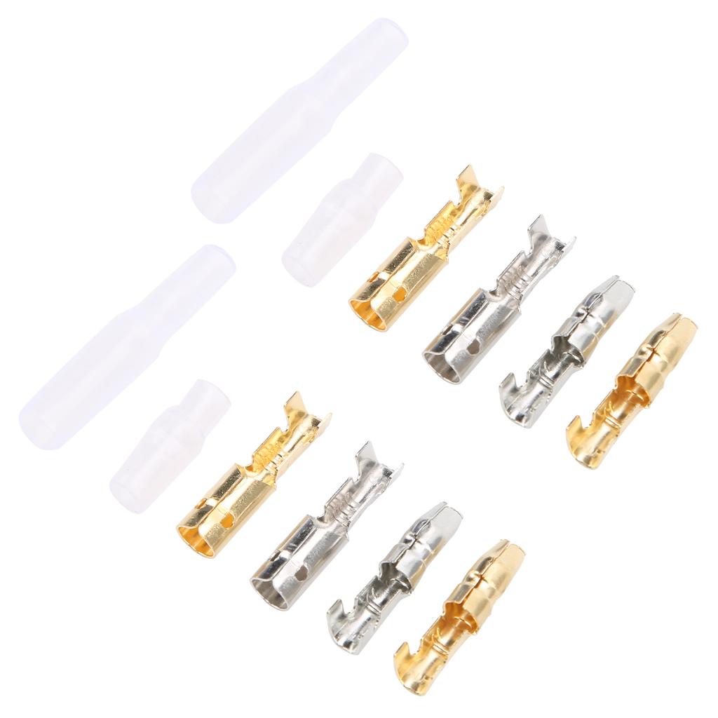 400 шт. разъем для мотоцикла пластиковый мужской женский электрический терминал золото серебро 3,9 мм