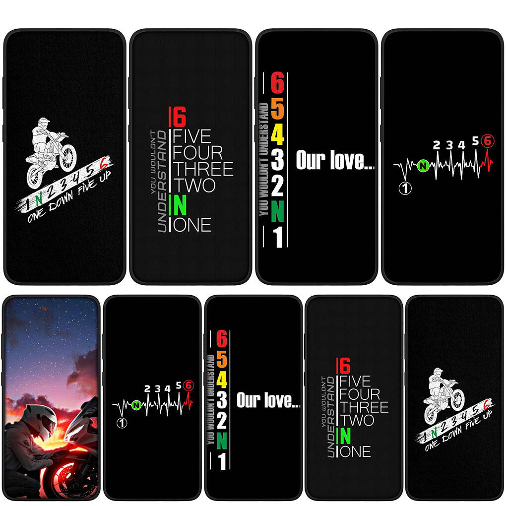 for Samsung Galaxy S25 S24 S23 S22 Ultra FE Plus A37 A57 A56 A55 A06 A16 A15 A36 A26 A35 A05 A25 A54 A34 Phone Case Motorcycle 1N23456 Motorbike Cover