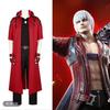 DMC 5 Данте Косплей Парик Униформа Костюмы Маскарад для Взрослых Мужчин Длинный Плащ Перчатки Наряды для Ролевых Игр Хэллоуин Карнавальный Костюм
