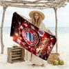 German Football Badge Customizable Name Beach Towel Soft Durable Quick-Dry Suitable for Sports Travel Swimming Yoga Bathroom Beach And Pool