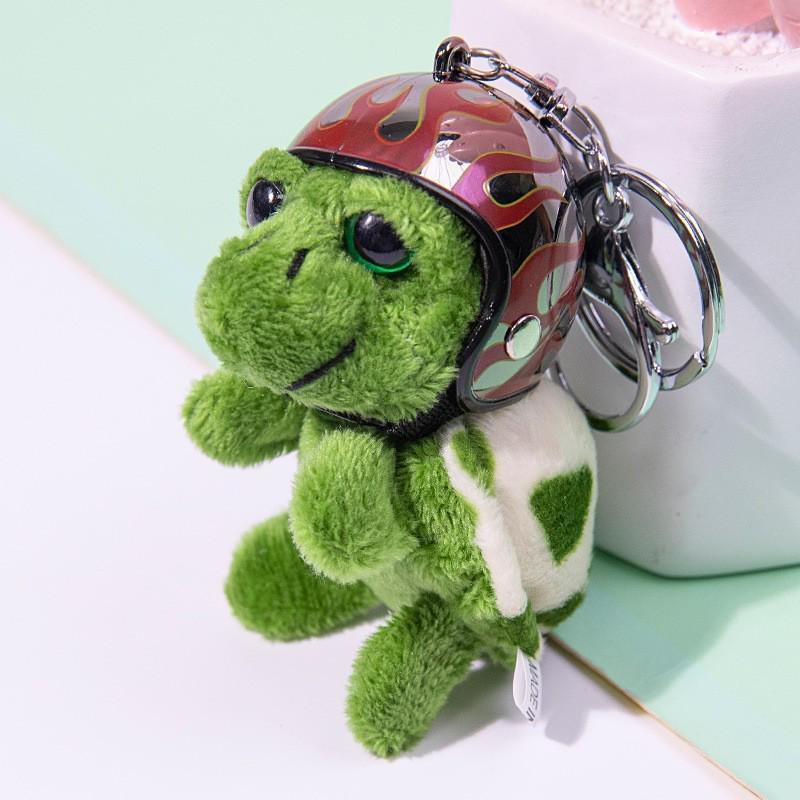 Turtle Island Cartoon Turtle Keychain: Plush Pendant & Bag Charm Doll