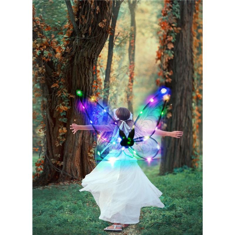 Большие Красочные Крылья Бабочки Феи Складные Крылья Ангела Реквизит Для Детского Фестивального Выступления Сценические Костюмные Аксессуары