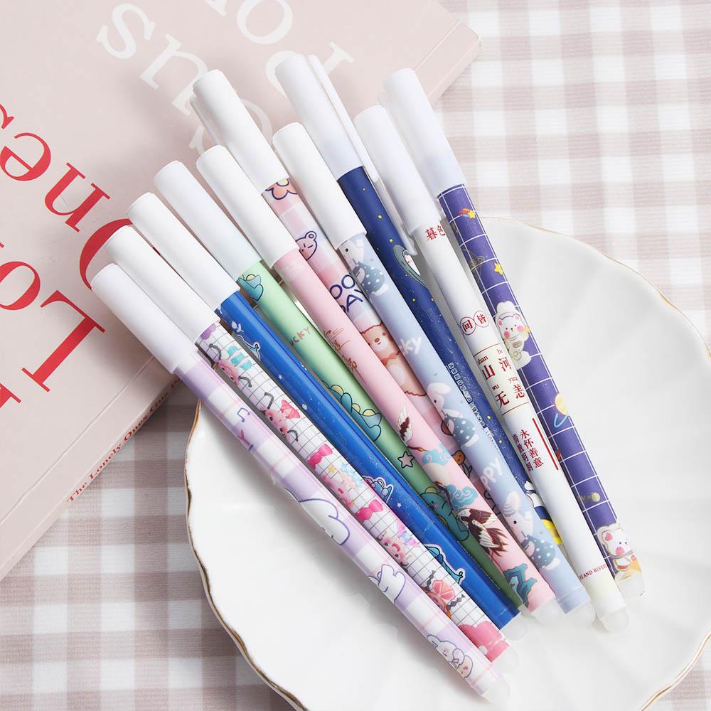 Supplies Cartoons 0.5mm Washable Handle Blue Gel Pens Neutral Erasable Pen Student Pen Erasable Pen