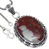 Pendant Designer Jasper Gemstone Handmade Gift For Her Silver Jewelry 2"